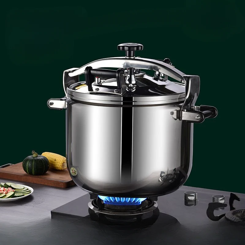Commercial pressure cooker Large explosion-proof alloy pressure cooker  Household gas fire safety explosion-proof cookware Food grade aluminum  Suitable for hotel…