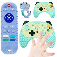 1Pcs Silicone Baby Teething Toys, Soothe Teething Pain, BPA Free Cute and Colorful Newborn Chew Toys, Teething Essentials 1