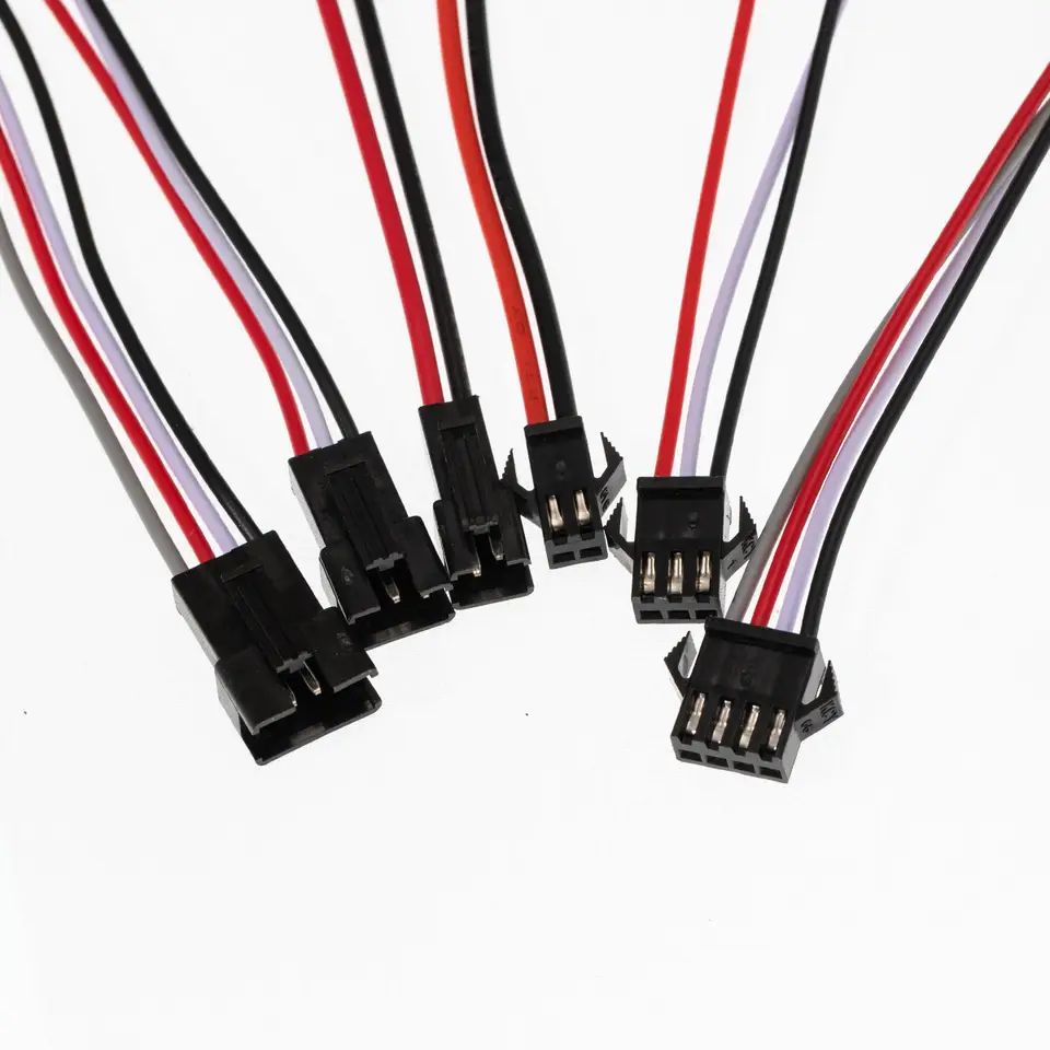 1-50 pairs 2/3/4 Pin SM JST Plug Male and Female Wire Connector for Led Strip RGB 5050 3528 WS2801 APA02 WS2815 WS2813 image 6