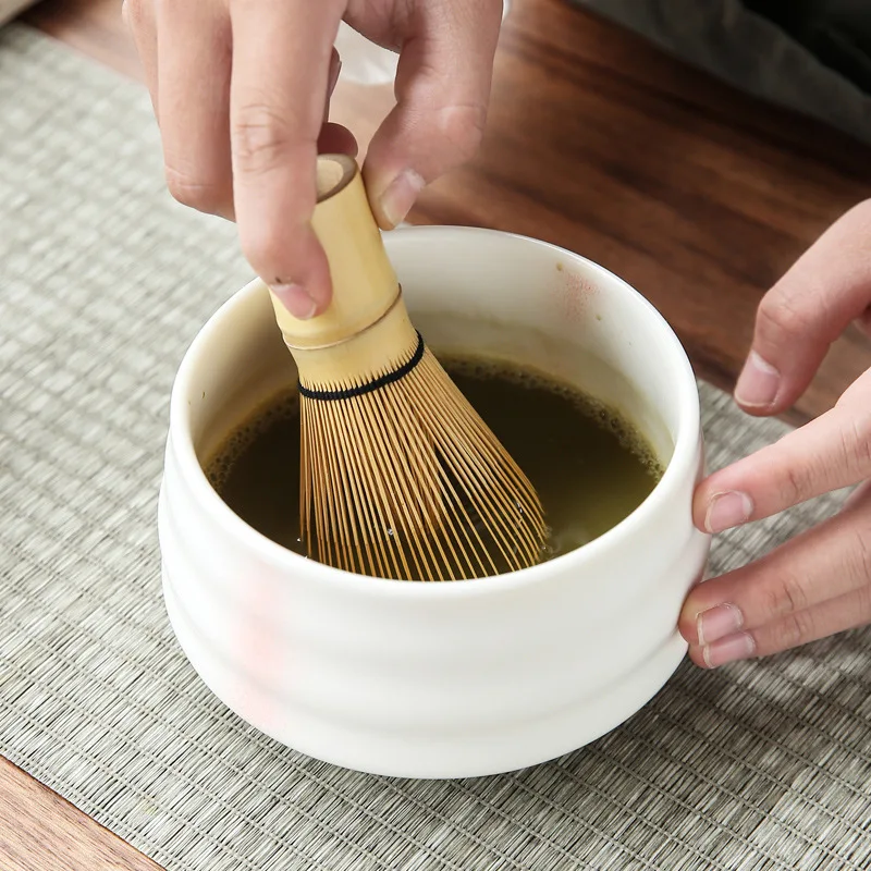 4pcs/set traditional matcha giftset bamboo matcha whisk scoop ceremic Matcha Bowl Whisk Holder japanese tea sets