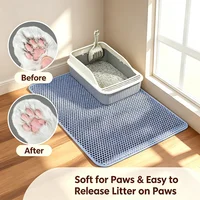Cat Litter Mat Double Layer Pet Non Slip Big Pet Litter Box Filter MatWear Resistant Waterproof Anti-slip Cat Litter Mat 5