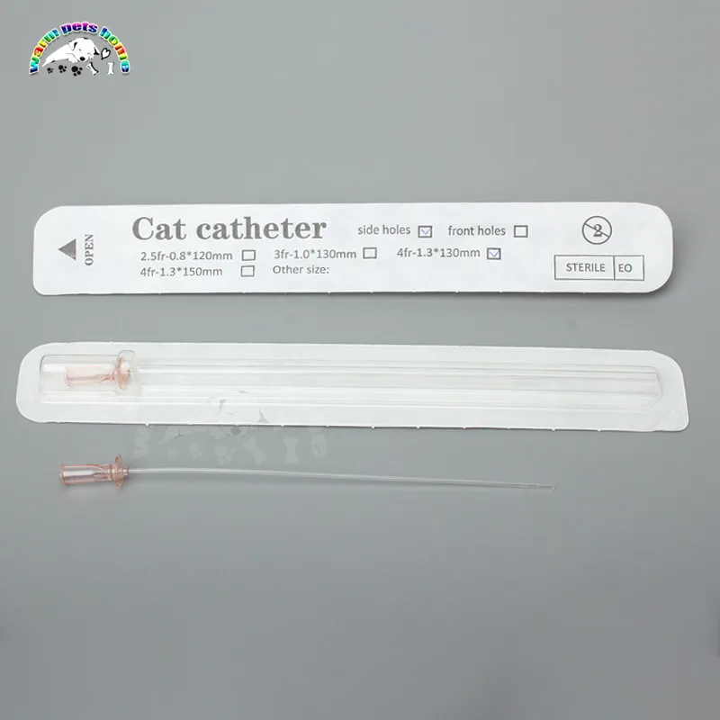 Cat Urinary Catheter 12PCS Cat Urinary Catheter Sterile Feline Specific Bladder Stone Obstruc Urethral 1.0 1.3mm Veterinary Instrument