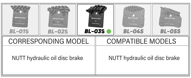 Mtb Brake Pad Heat Dissipation Bicycle Ceramic Brake Pads Nutt Hydraulic Oil Dis