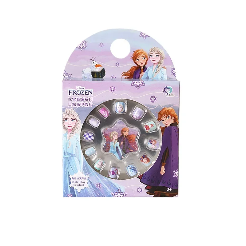 Disney girls Frozen Elsa Princess Children's Stickers Girls Cartoon Nail Stickers Girls Nail Art Toys 5