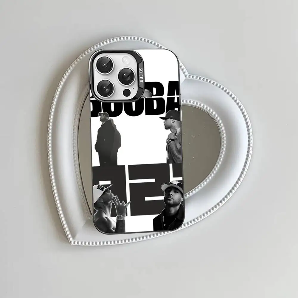 Colorful Matte Phone Case Featuring Rapper B-Booba Design