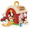 Children's Building Blocks House Polyhedral Early Education Puzzle Toy Shape Matching Baby 1-2 Year Old Boys and Girls Toys 1