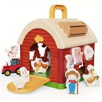 Children's Building Blocks House Polyhedral Early Education Puzzle Toy Shape Matching Baby 1-2 Year Old Boys and Girls Toys 1