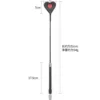 51CM Pu Leather Paddle, Heart-Shaped Riding Crop Pu Leather Horse whip,Submissive,Flog Spank Paddle 2