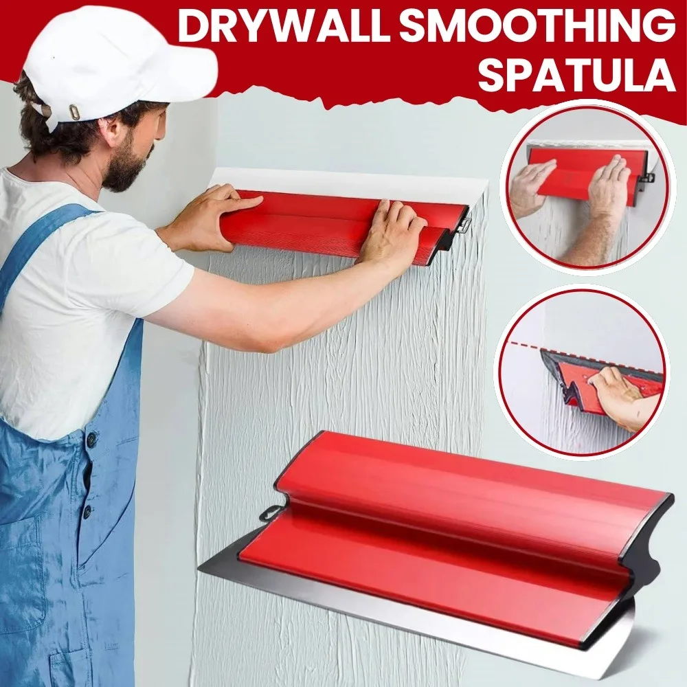 Stainless Steel Flexible Blade Drywall Smoothing Spatula