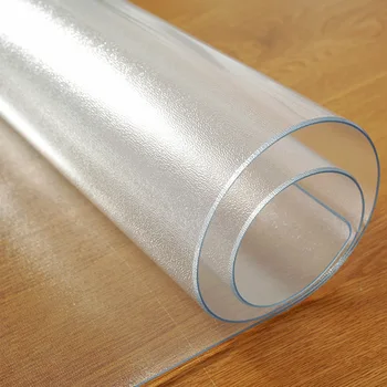 Tovaglia in PVC trasparente Tovaglia impermeabile Tovaglietta da cucina per la casa Tovaglietta in tessuto morbido in vetro da tavolo antiolio 1mm 1