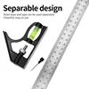 Metal 90 Degrees Straight Right Angle Ruler Woodworking Horizontal Speed Square Protractor Angle Finder Measuring Tools 5