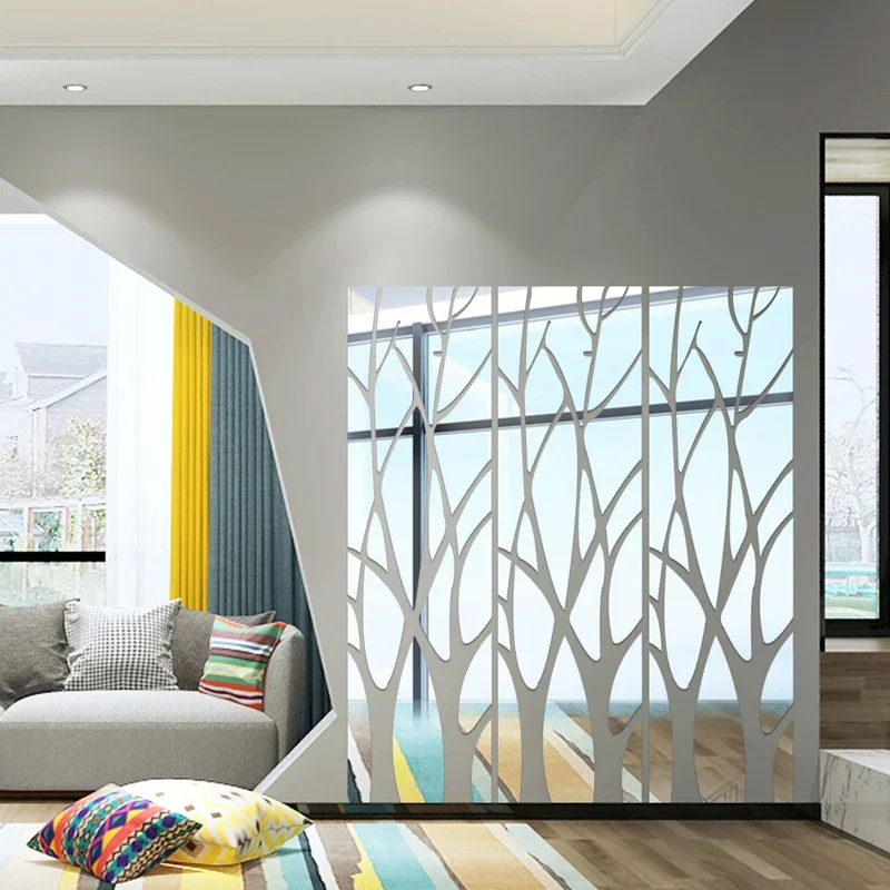 Adesivi Murali 3D A Specchio - 18 Farfalle Argento - Decorazioni Rimovibili Per Pareti