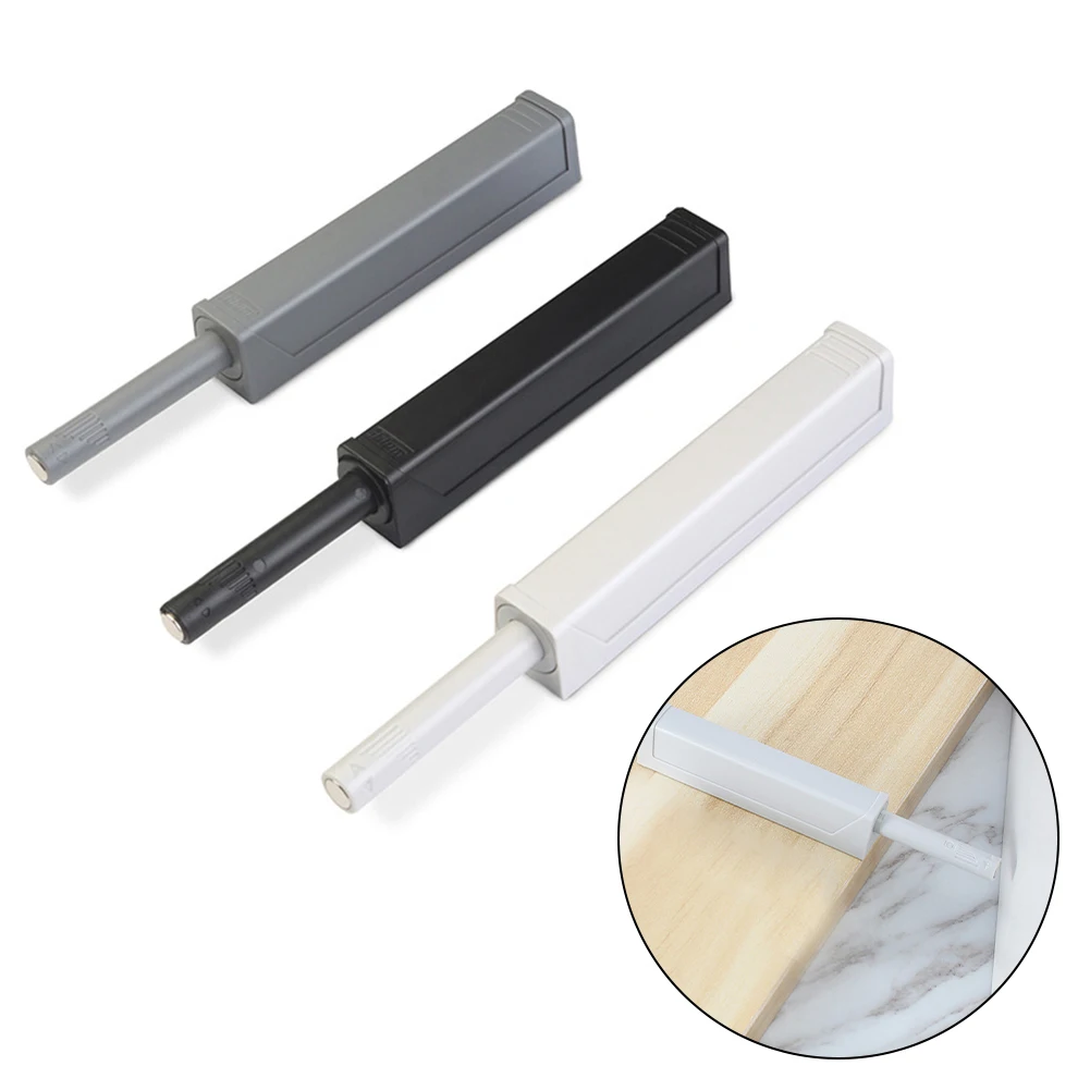 Description Picture 3 of itemLatches Door Catches ABS Housing Cabinet Cupboard DIY Magnetic Push To Open Catch Touch Release Without Handles