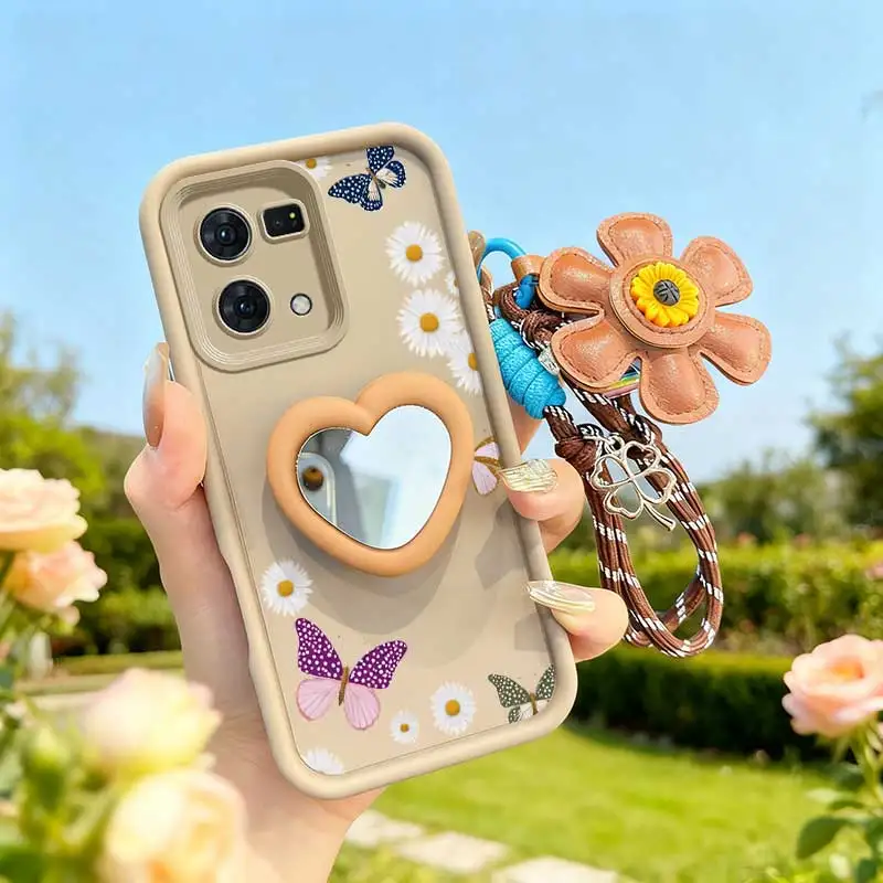 Butterfly-Themed Phone Case Set with Lanyard and Craft Embellishments - 3 Piece Bundle