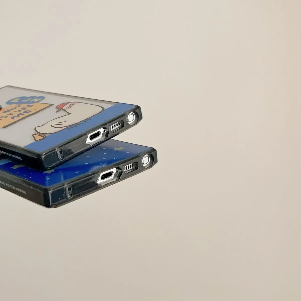 Lazy Duck Acrylic Black Border Case for Samsung Galaxy S22 S23 S24 Ultra S22+ S23+ S24 Plus Cover Protective Shell