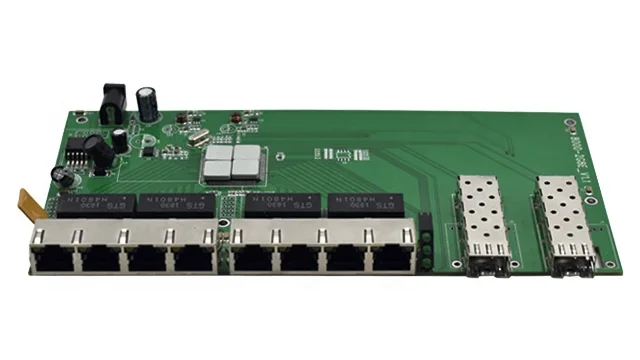 FTTH Fiber Optic Factory Price Reverse POE Switch 8 Port Ethernet+2 Giga SFP Slot PCBA For Outdoor