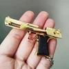 1:4 Alloy Desert Eagle Pistol Keychain Ring Fake Gun Detachable Assemble Toy Gun Shoulder Bag Accessories Christmas Gift 3