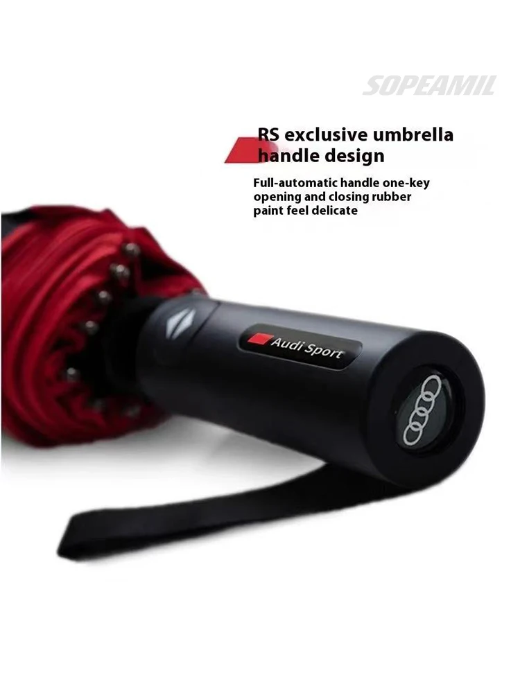 Car Automatic Folding Sun Protection Umbrella UV Sunshade for Audi Sport A1 A3 A4 A5 A6 A7 A8 S3 S4 S5 S6 Q3 Q5 Q7 Q8 RS3 RS4 TT