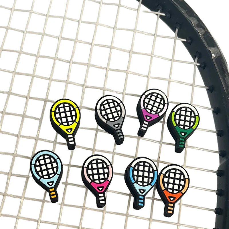 Vibrant Multi-Color Silicone Shock Absorber for Tennis, Squash, and Badminton
