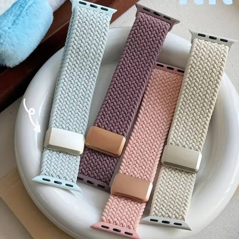 Braided Magnetic Nylon Watch Bracelet Strap