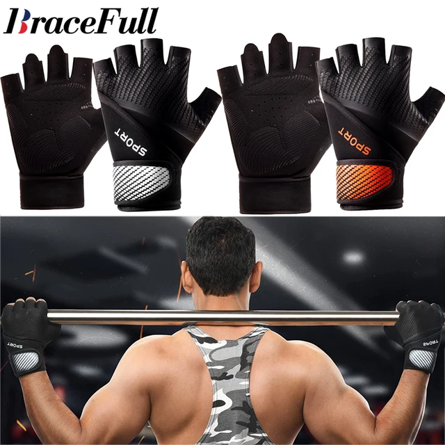 Guantes de entrenamiento para hombres y mujeres, levantamiento de pesas y  transpirables para guantes ligeros, guantes de gimnasio para ejercicio,  levantamiento de pesas, Fitness, 1 par - AliExpress