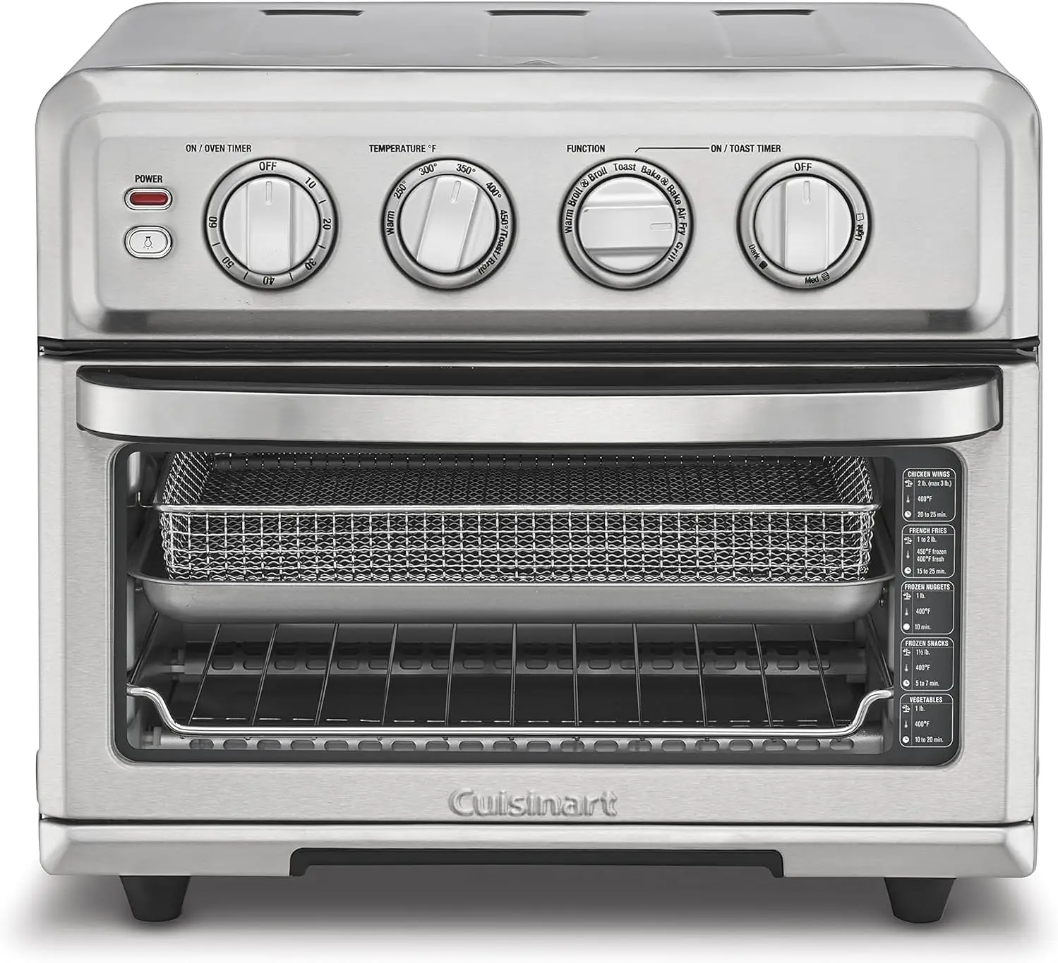 

Фритюрница и конвекционная духовка Cuisinart, Духовка 8-1 с выпечкой, грилем, ручная и теплая, из нержавеющей стали, фритюрница