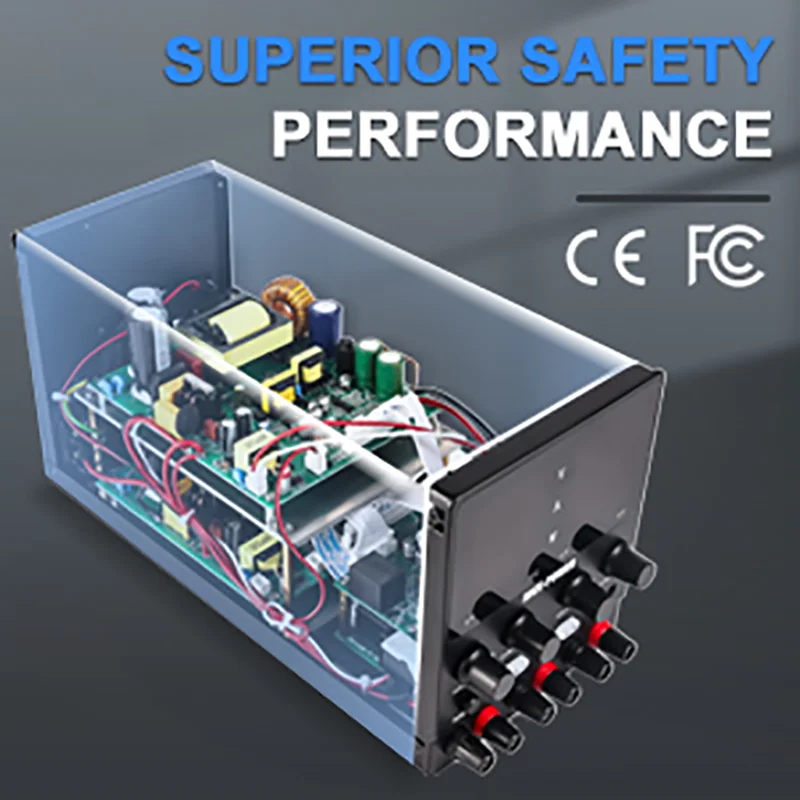 Multi-Ausgang Einstellbares DC-Netzteil Positiv-Negativ-Spannungsquelle 30V 60V 120V PAR SER INDEP DIY PCB Reparatur Testen – Detail 16