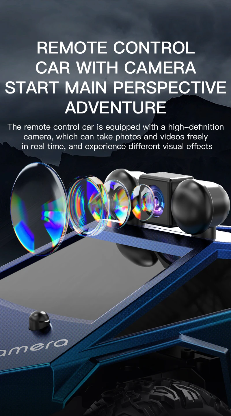 Rc Stunt Car With Hd Fpv Camera And App Control For Kids & Adults_voghion.com
