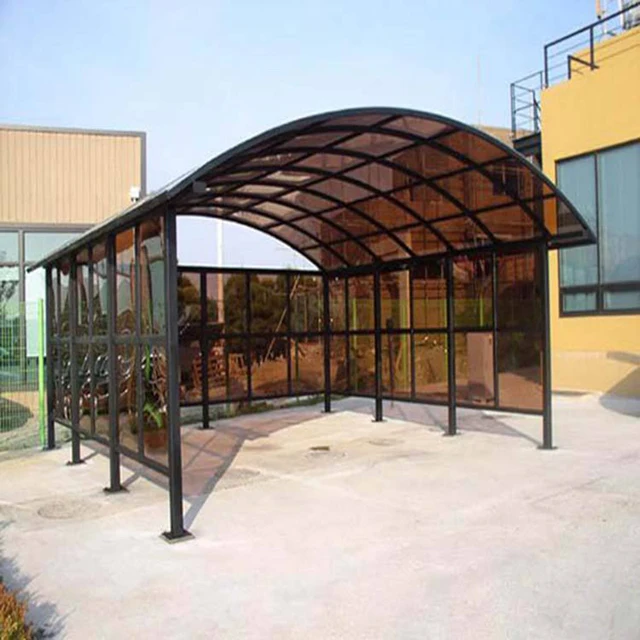Alumínium Ötvözetű Carport Parkolóház Ház Villa Udvari Napfényes Lombkorona Kocsihoz Kültéri Parkolóhelyi Előtető Vízálló