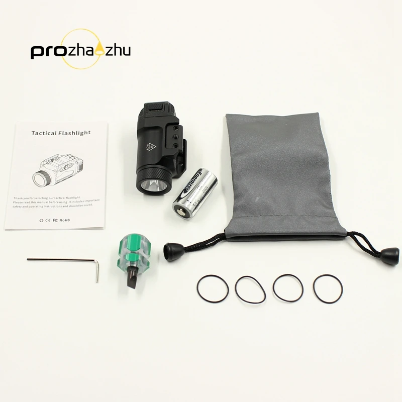 ̴  , IPX5 , 3/5 ð 680 , CR123A   LED  