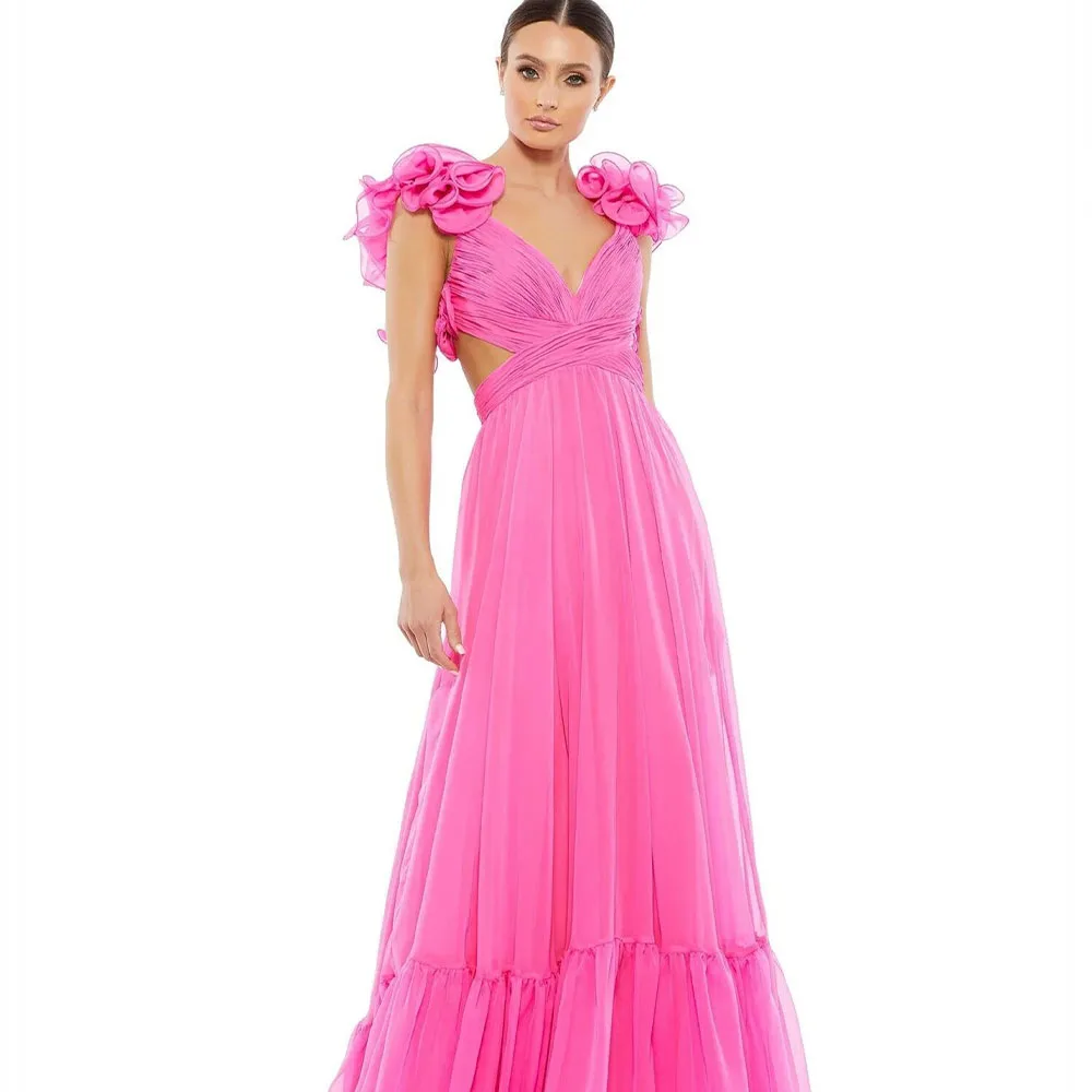 

Guest Wedding Party Dress Women Elegant Luxury Cross Chest Party Dresses Woman Sexy Prom Dress 2023 Backless Evening GownCL-381