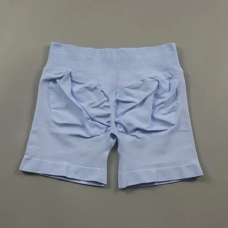 Impact Shorts Low Ribbed Waist Band Yoga Shorts Seamless Scrunch Bum Workout Gym Booty Hight Stretch Running