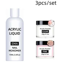 Acrylic Powder Liquid Set For Acrylic Nail Dipping Extension Carving Liquid Monomer Nails Art 1