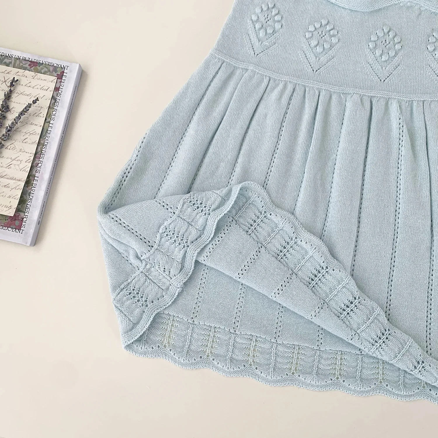 Neue Sommer Baby Kleidung 1-5 Jahre Mädchen Stricken Kleid Bestickt Höhlte Heraus Gestrickte Leibchen Kleid Baumwolle Mode Baby kleidung – Detail 22