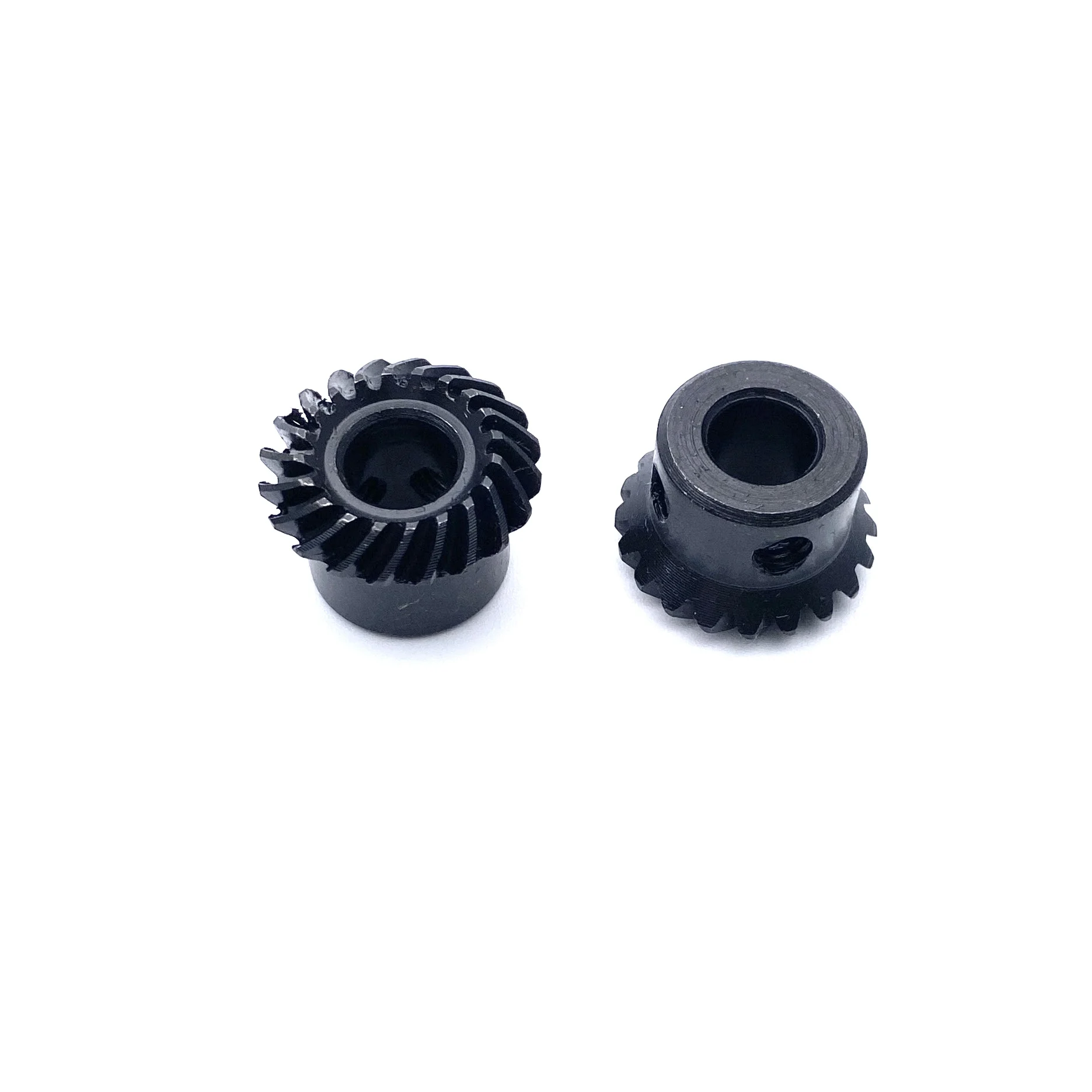 Motor Gear Transmission Gear Electric Bike Gear Cassette Deck Tape Gear Electric Chain Saw Gear 1M 20T Spiral Bevel Gear 1:1 90&deg; 6/8/10mm Helical 45# Steel Bevel gear