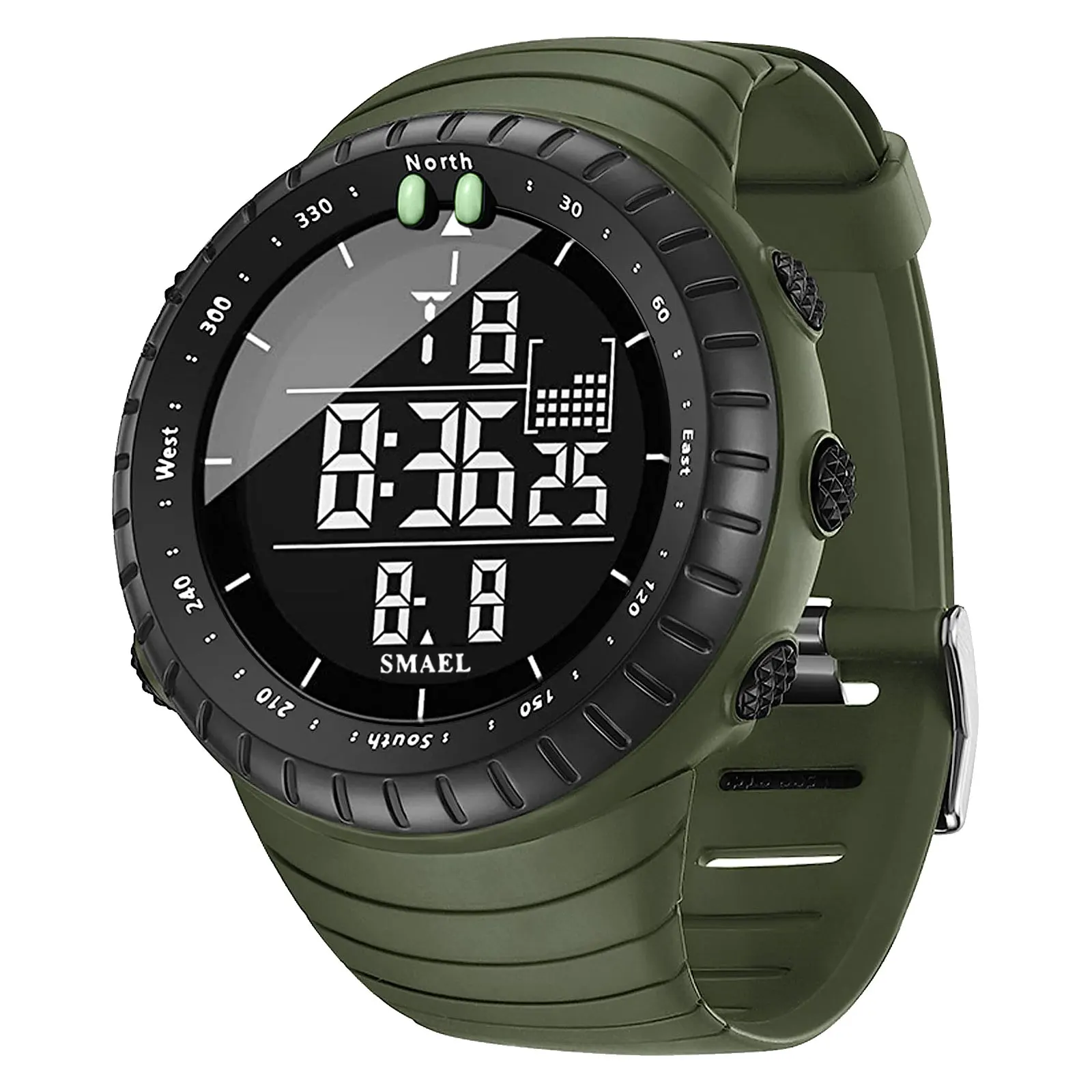 SMAEL Men's Outdoor Sports Waterproof LED Digital Watch