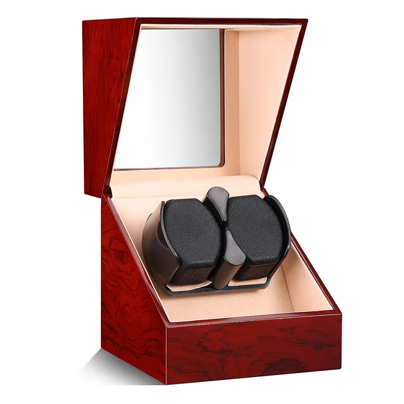 Wooden Watch Winder Watch winder for Automatic Watches Mechanics Watch Box Automatic Winder Use USB Cable / with Battery Option