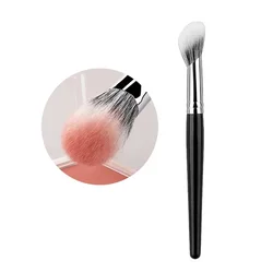 Peach Heart Precision Blusher Brush Set - Premium Makeup Tools for Powder & Cream Application (1pcs A)