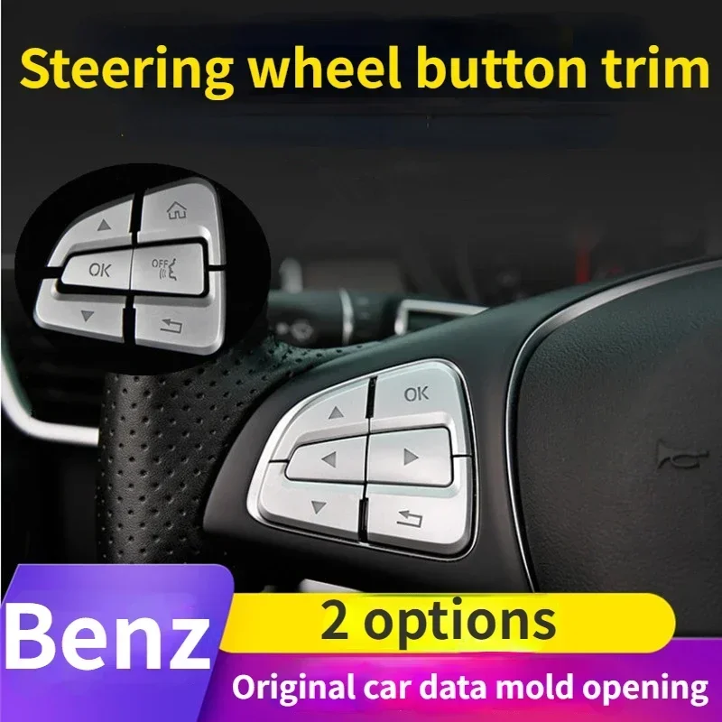 

Interior modification For Mercedes-Benz new C-class GLC GLE GLS GLA CLA CLS steering wheel button decorative sticker