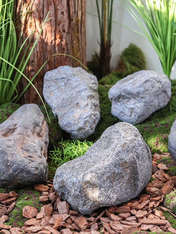 Landmark Fake Rocks Faux Rock GARIOUANS Realistic Landscape Rock Faux Sandstone Prop For ...