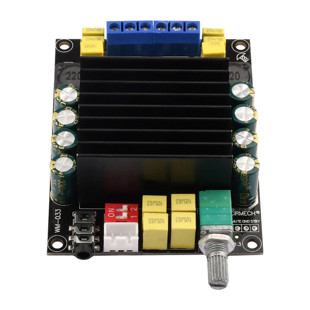 

TDA7498 High-power HIFI Two-channel Power Amplifier Board Vh3.96 Terminal Block 2X100W DC 12V-36V