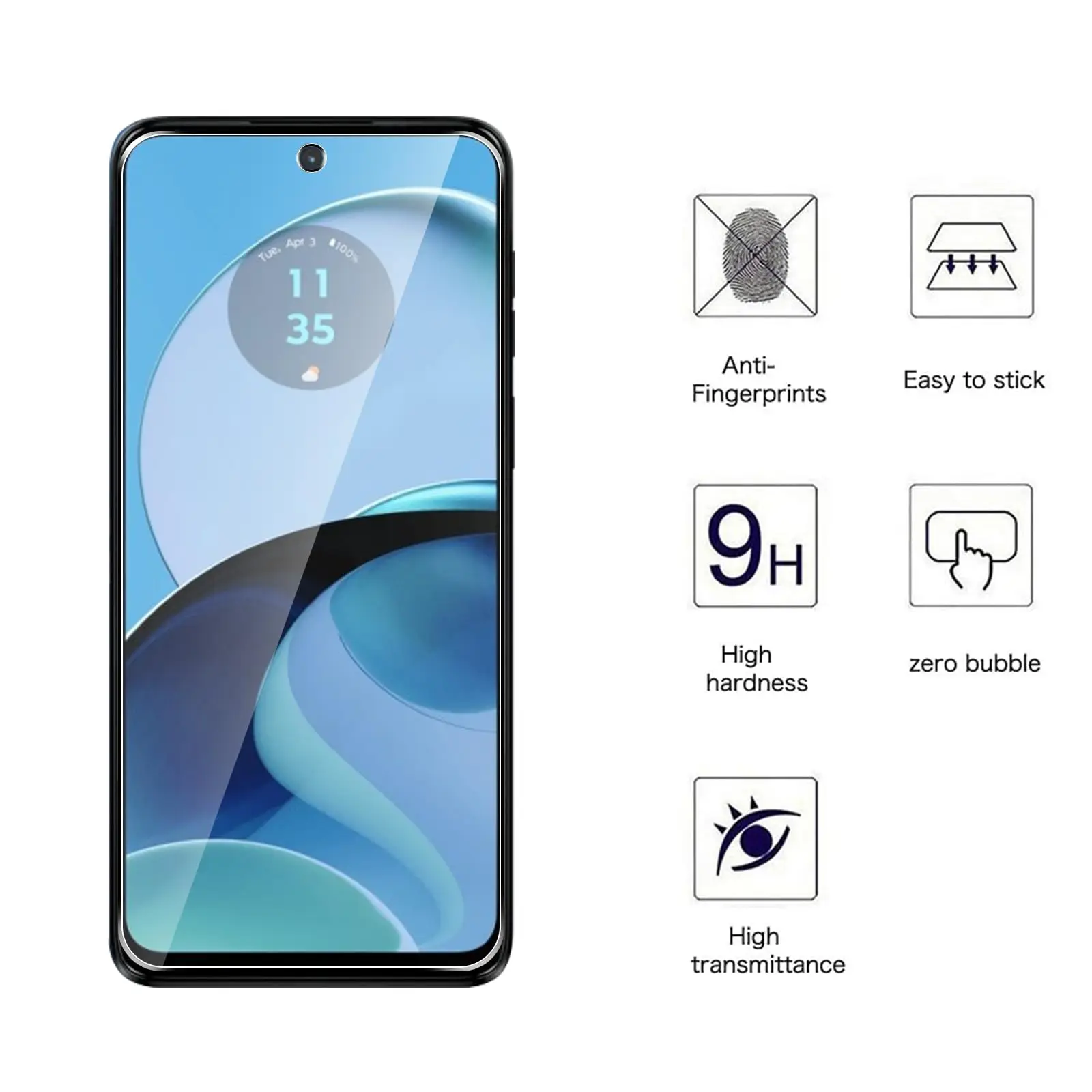 Premium Tempered Glass HD Crystal Screen Protector - 9H Hardness, Case-Friendly