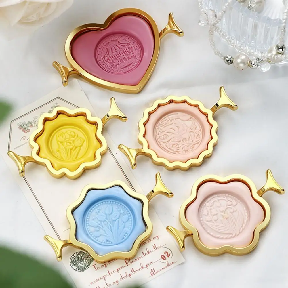 Durable Wax Seal Mold Golden Wax Seal Making Mould Multi-shapes