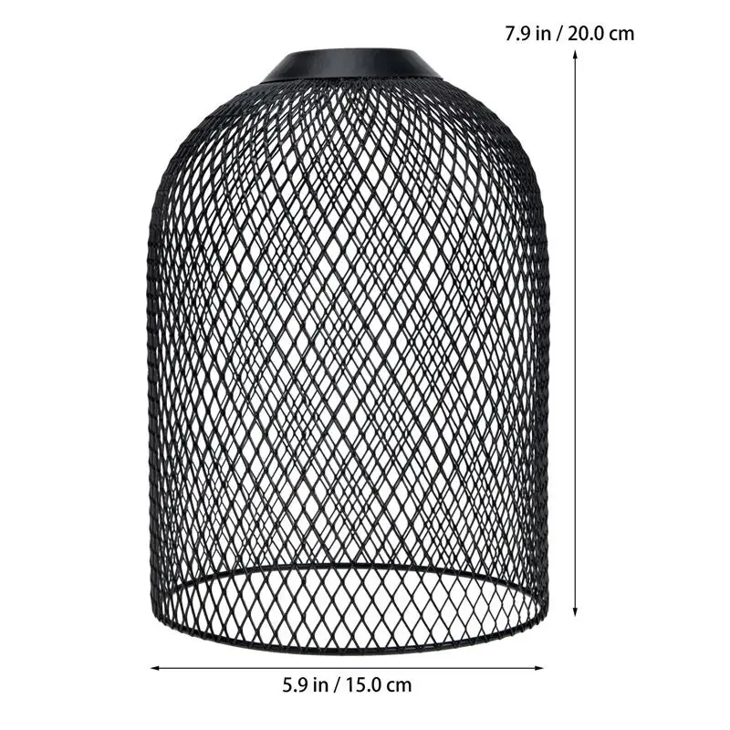 Metal Light Cage Industrial Vintage Rustic Birdcage Bulb Covers Farmhouse Chandelier Lamp Shade Hanging Pendant Lamp Guard for