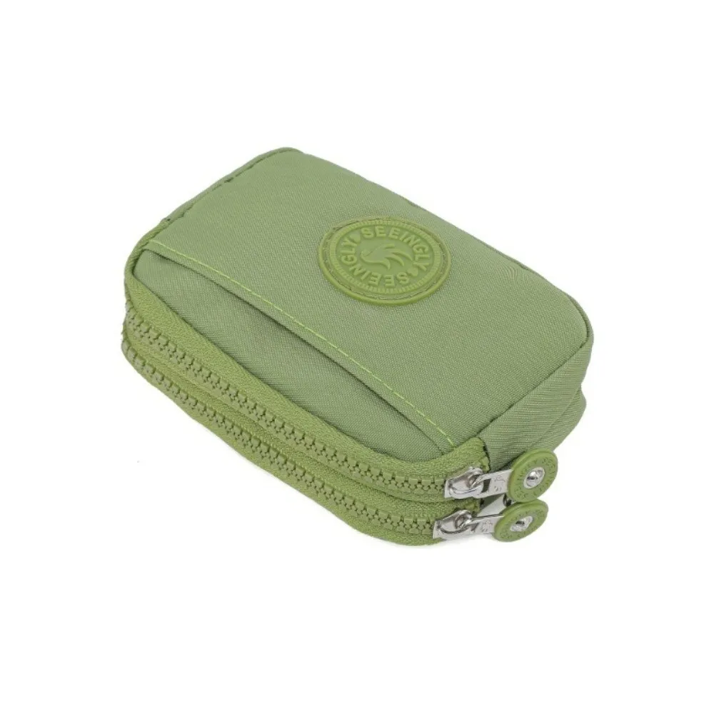 Elegant Women's Nylon Wallet with Lanyard - Double Layer, Waterproof Clutch