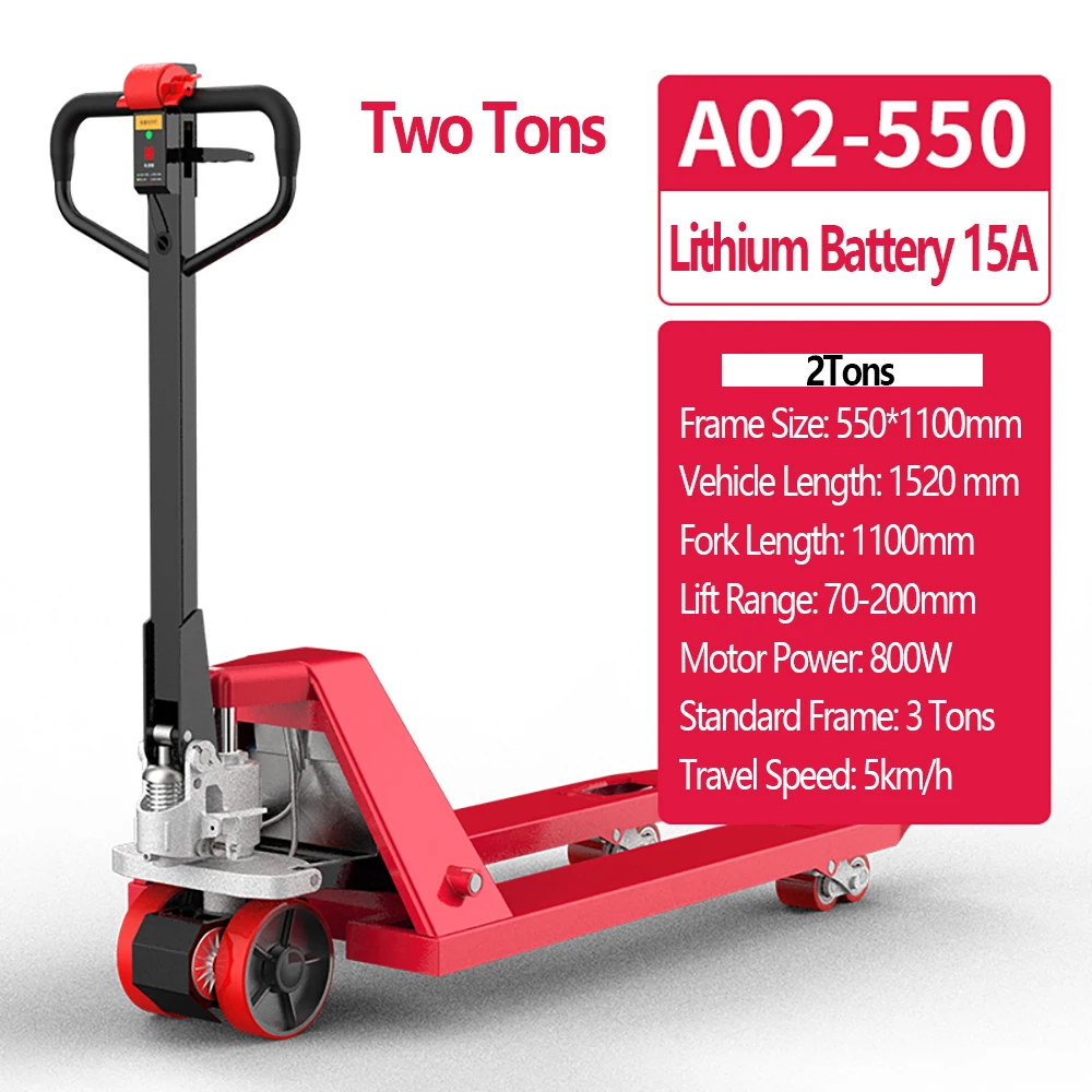 Electric Forklift 2 Tons Electric Ground Cattle 3 Tons Semi-electric Ground Cattle Truck Warehouse Lift Ground Cattle Forklift - Image 6