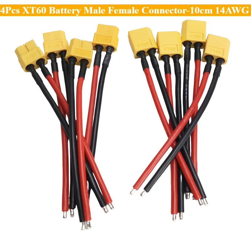 S3058bca916dd448dae35d7545782c070Z.jpg Connecteur mâle femelle de batterie XT60, 4 pièces, câble en Silicone de 10cm 14awg pour avion RC, batterie Lipo ESC FPV Drone étendre