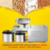 1500W Commercial Automatic Oil Press Machine Industrial Oil pressing machine Nuts Seeds Oil Presser Pressing Machine Cold 2