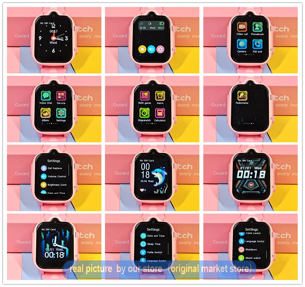 4G Kids Smartwatch Phone GPS Tracker SOS HD Video Call Touch Screen IP67 Waterproof Call Back Children Smart Phone Watch K15 K9