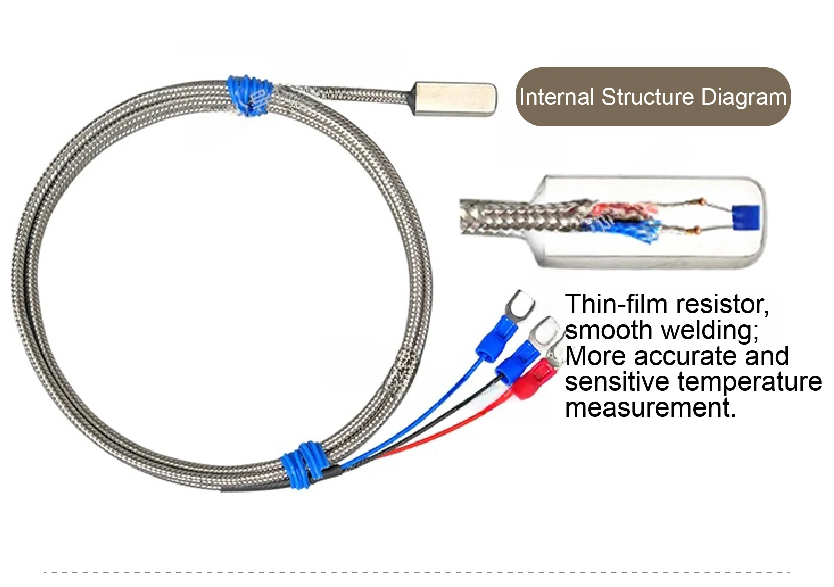 Waterproof PT100 RTD Temperature Sensor – K Type Thermocouple Patch Stainless St